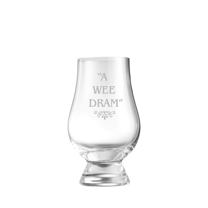 A Wee Dram Glencairn Whisky Glass