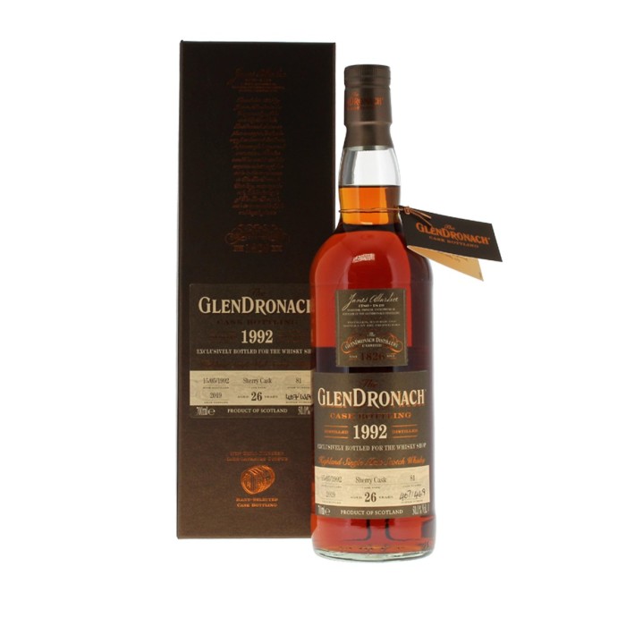 GlenDronach 1992 26 Year Old The Whisky Shop Exclusive with box