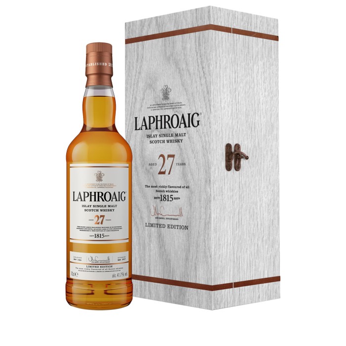 Laphroaig 27 Year Old with case