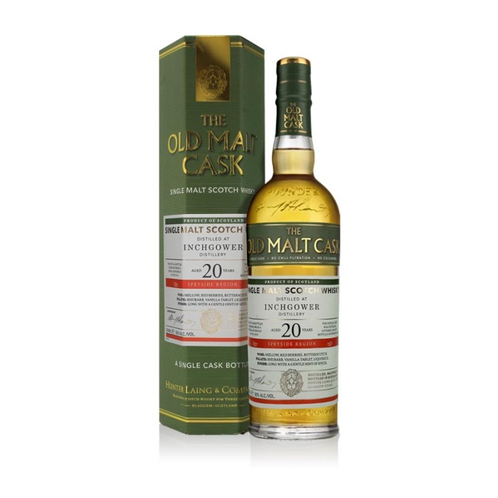 Old Malt Cask Inchgower 20 Year Old with box