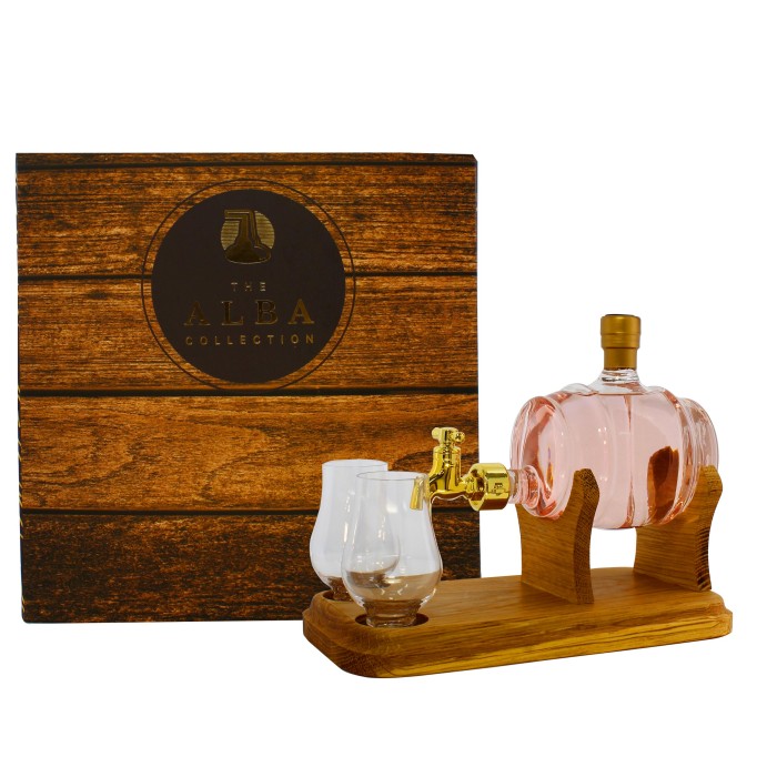 Barrel Gin Decanter with 2 Glasses 