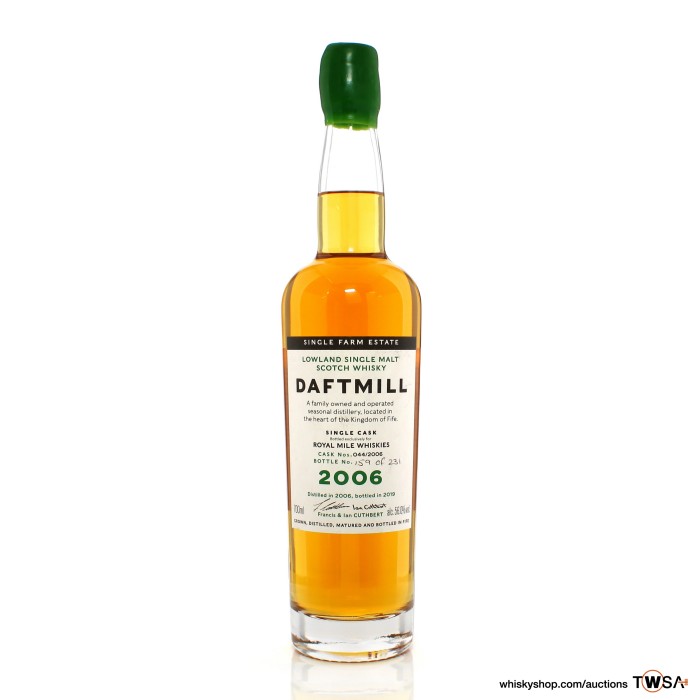 Daftmill 2006 12 Year Old Single Cask #044 - Royal Mile Whiskies