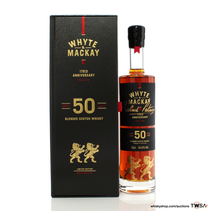 Whyte and Mackay 50 Year Old 175th Anniversary