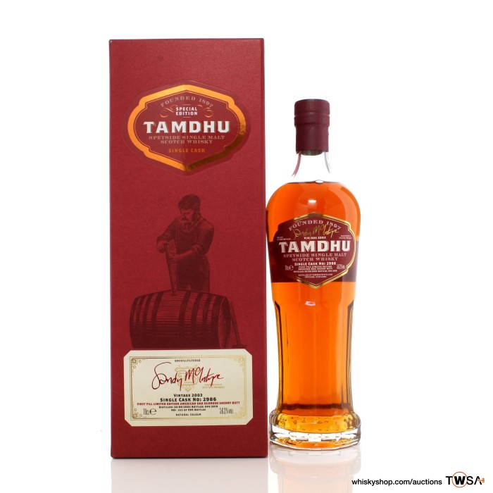 Tamdhu 2003 15 Year Old Single Cask #2986 Distillery Manager's Edition