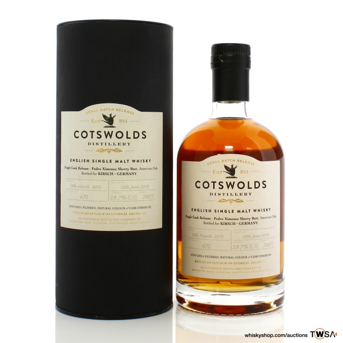 Cotswolds 2015 4 Year Old Single Cask - Germany
