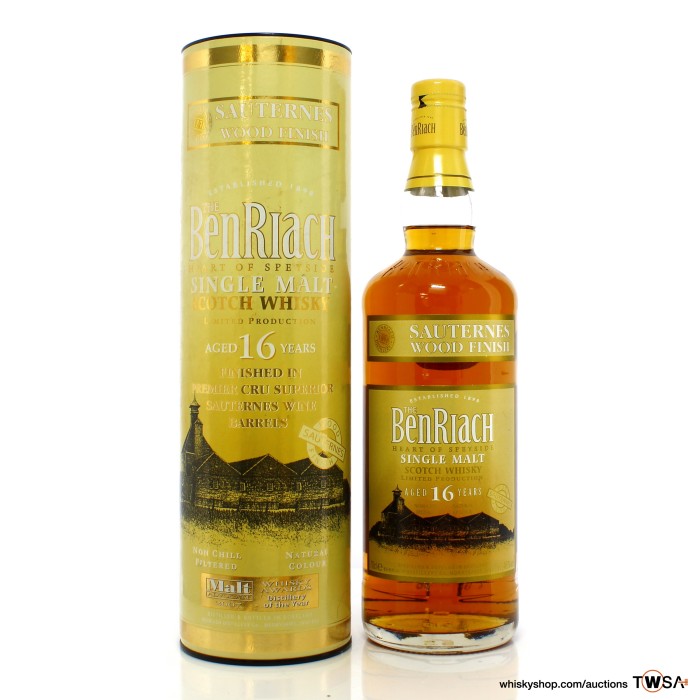 Benriach 16 Year Old Sauternes Wood Finish