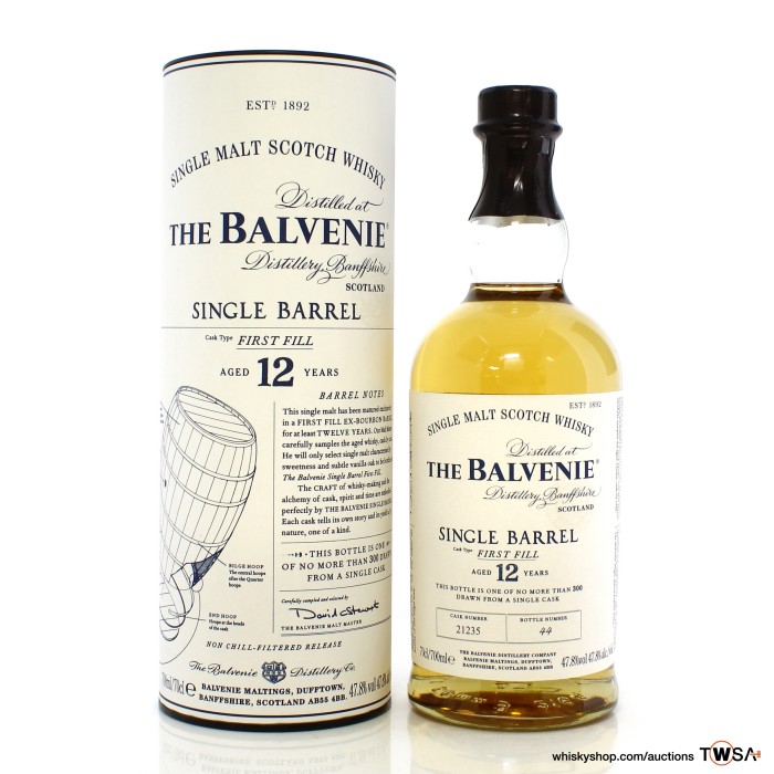 Balvenie 12 Year Old Single Barrel #21235 First Fill