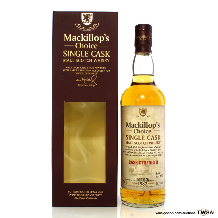Linlithgow 1982 28 Year Old Single Cask #2206 Mackillop's Choice 
