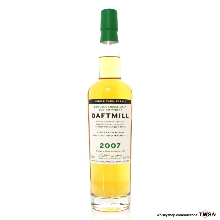 Daftmill 2007 12 Year Old Winter 2019 Release - EU
