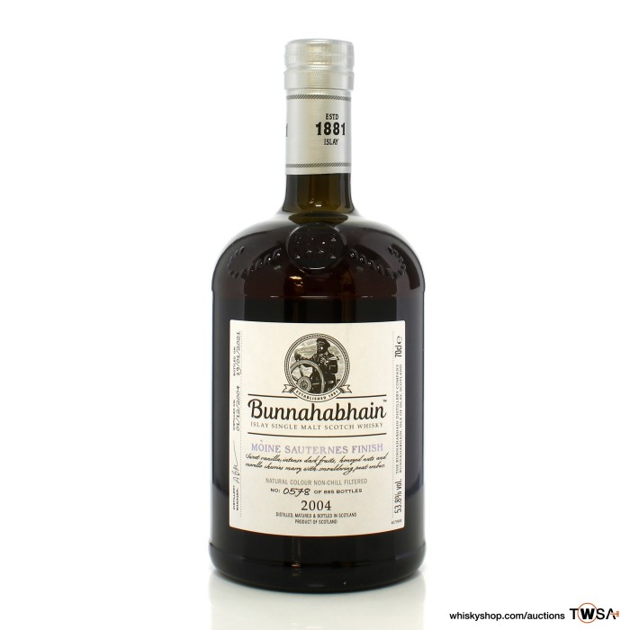 Bunnahabhain 2004 16 Year Old Moine Sauternes Finish - Distillery Exclusive